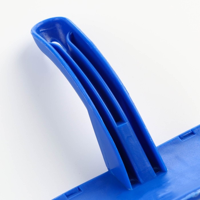 Пуходерка с каплями, эргономичная ручка, 10 х 15 см, синяя Пуходерка с каплями, эргономичная ручка, 10 х 15 см, синяя