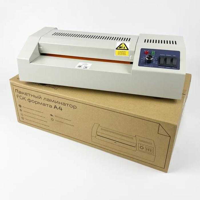 Ламинатор A4 60-250 мкм, 4 вала, скорость 60 см/мин, Гелеос  Ламинатор A4 60-250 мкм, 4 вала, скорость 60 см/мин, Гелеос "FGK 230"