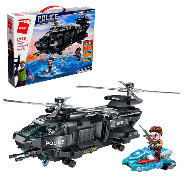 Конструктор Полиция «Захват преступников», 473 детали Конструктор Полиция «Захват преступников», 473 детали
