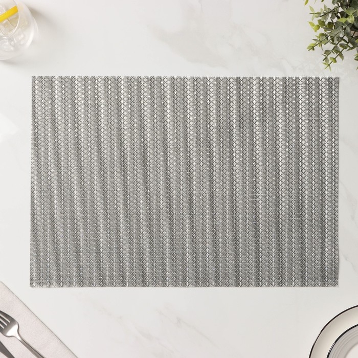 Салфетки сервировочные на стол Доляна Star, 4 шт, 45×30 см, цвет серый Салфетки сервировочные на стол Доляна Star, 4 шт, 45×30 см, цвет серый