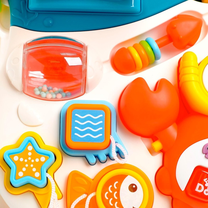 Развивающий столик-каталка «Забавная прогулка», световые и звуковые эффекты Развивающий столик-каталка «Забавная прогулка», световые и звуковые эффекты