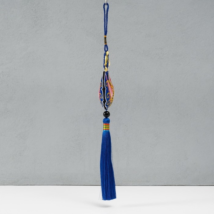 Подвеска текстиль  Подвеска текстиль "Бабочка" синяя 2х6,5х27 см