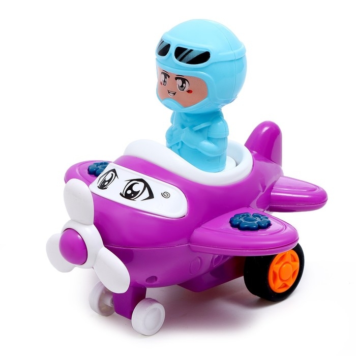 Самолет инерционный «Лайнер», работает от нажатия, МИКС Самолет инерционный «Лайнер», работает от нажатия, МИКС