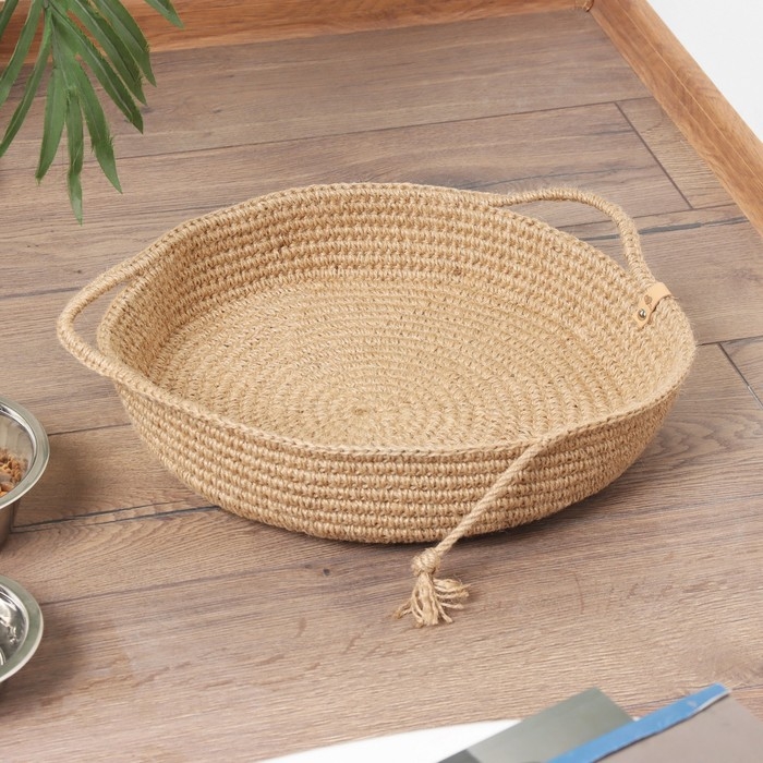 Лежанка для животных, D 35 см, джут Лежанка для животных, D 35 см, джут