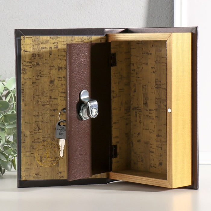 Сейф-книга дерево, кожзам Сейф-книга дерево, кожзам "Портрет девушки. Осколки" 21х13х5 см