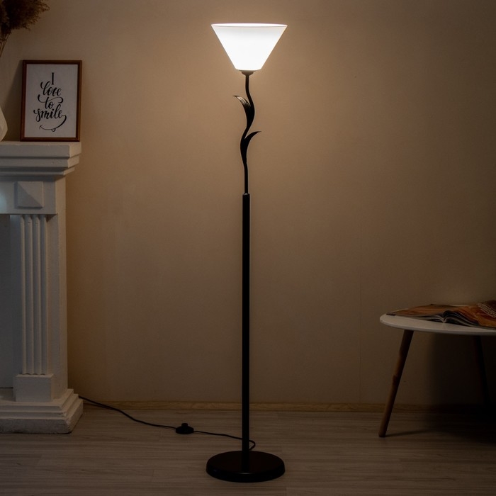 Торшер "Весна" 1х15Вт Е27 МОДЕЛЬ: BR 01017 черный/белый