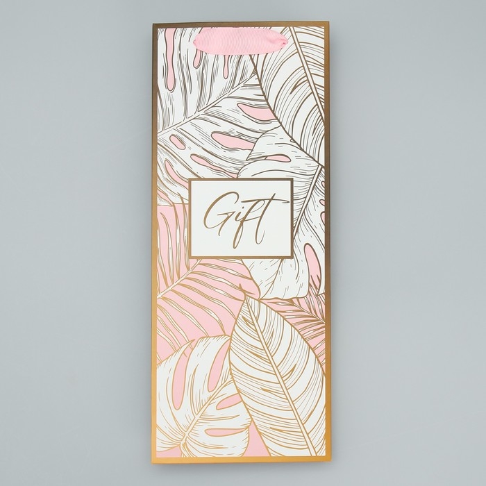 Пакет подарочный под бутылку, упаковка, «Подарочек», 13 х 32 х 11.3 см Пакет подарочный под бутылку, упаковка, «Подарочек», 13 х 32 х 11.3 см