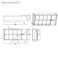 Витрина из ЛДСП 90×40×200 см, цвет белый, стенка ХДФ