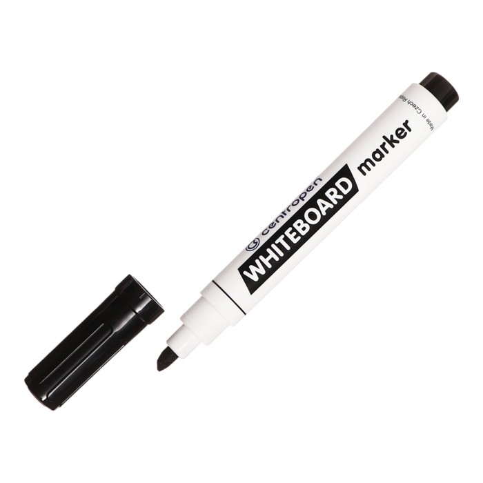 Маркер для доски, Centropen 8569, пулевидный/скошенный, 1.5-5.0 мм, чёрный Маркер для доски, Centropen 8569, пулевидный/скошенный, 1.5-5.0 мм, чёрный