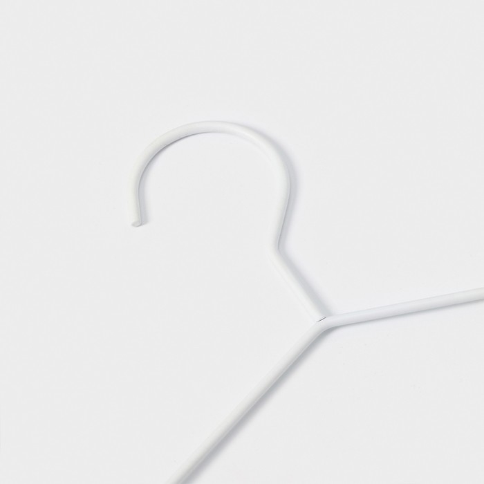 Плечики - вешалка для одежды LaDо́m Laconique, 42,5×19,5×1 см, цвет белый Плечики - вешалка для одежды LaDо́m Laconique, 42,5×19,5×1 см, цвет белый