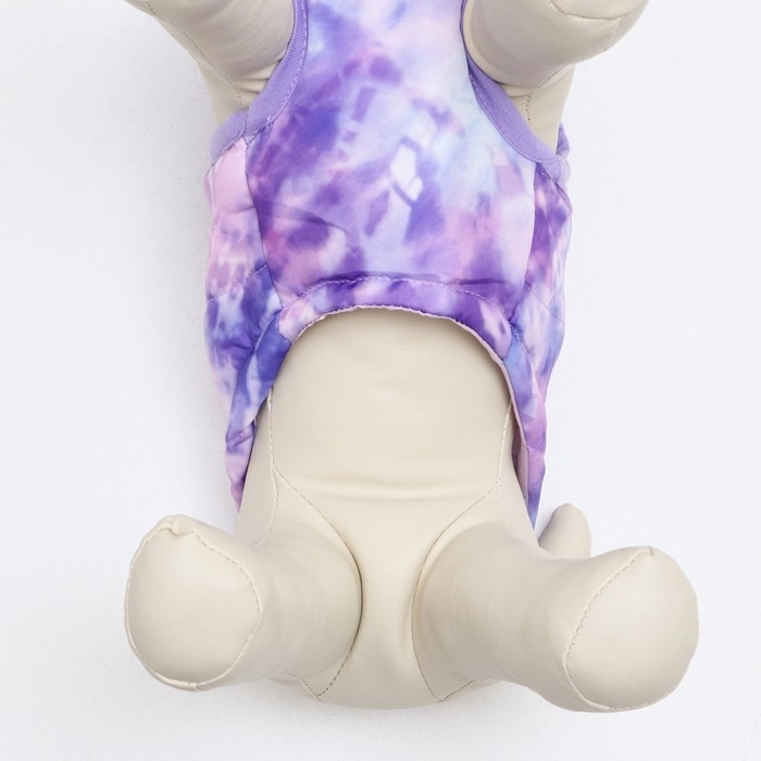 Куртка для собак на молнии  Куртка для собак на молнии "Аметист", размер XS,  сиреневая (ДС 21, ОШ 22, ОГ 30 см)