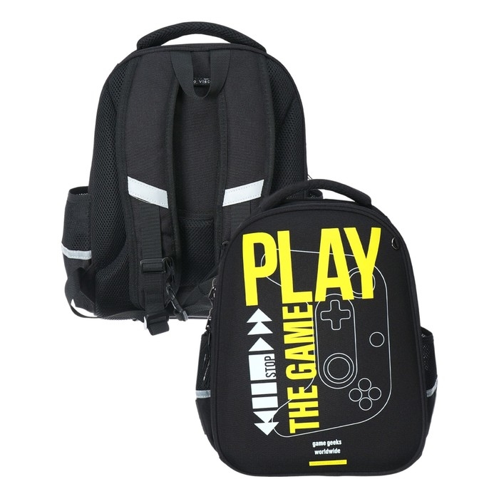 Рюкзак каркасный, 38 х 30 х 20 см, Bruno Visconti 12-001 Рюкзак каркасный, 38 х 30 х 20 см, Bruno Visconti 12-001 "PLAY THE GAME NOW"