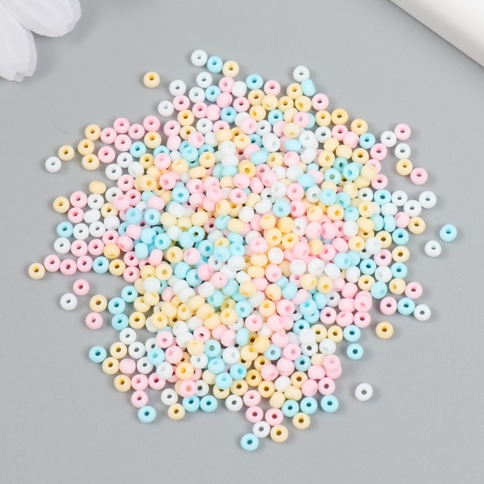 Бисер стекло 8/0  Бисер стекло 8/0 "Перламутр. Меланж. Летнее утро" 20 гр