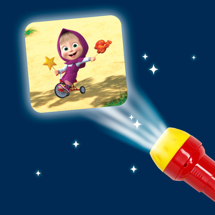 Игровой набор с проектором и 3 книжки, свет, Маша и Медведь Игровой набор с проектором и 3 книжки, свет, Маша и Медведь