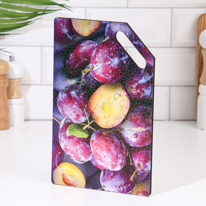 Доска разделочная  Доска разделочная "Сочная слива"  27х18 см