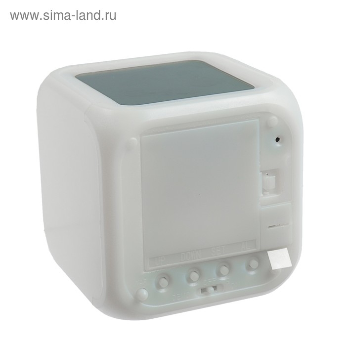 Часы - будильник Luazon LB-03, дата, температура, белый Часы - будильник Luazon LB-03, дата, температура, белый