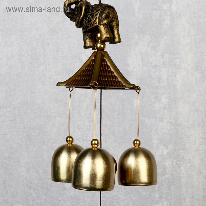 Музыка ветра металл Музыка ветра металл "Индийский слон" 6 колокольчиков 50 см