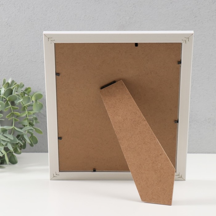 Фоторамка пластик 20х25 см Фоторамка пластик 20х25 см "Двойная коса" чёрно-белая 23,4х28,5 см