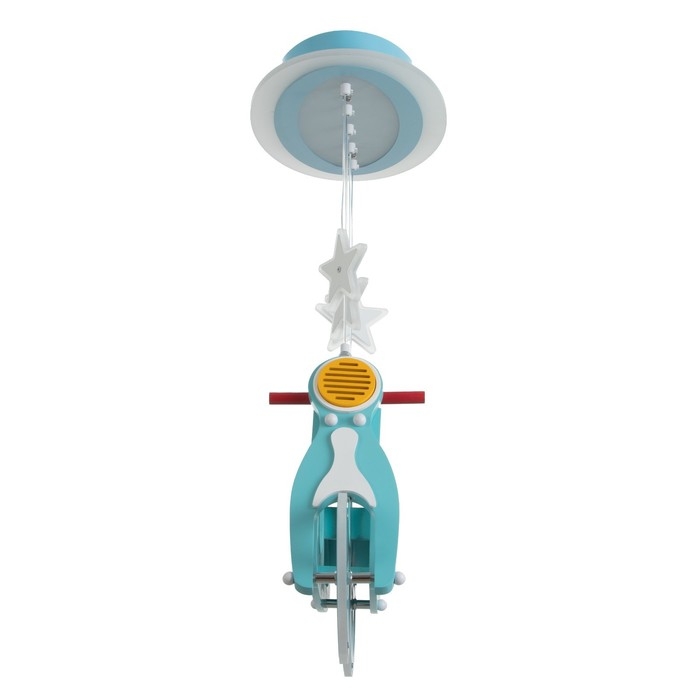 Люстра Люстра "Мотоцикл" LED 54Вт 4000К голубой 57х23х68 см BayerLux