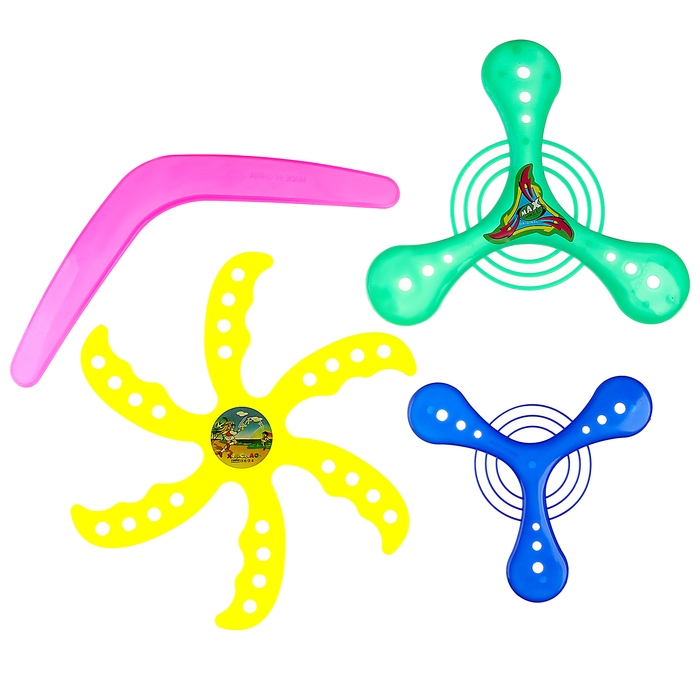 Бумеранг, набор 4 штуки, цвета МИКС Бумеранг, набор 4 штуки, цвета МИКС