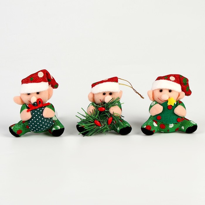 Новый год! Мягкая игрушка «Гном» на подвесе, виды МИКС