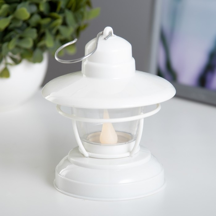 Ночник Ночник "Евлампия" LED 1Вт от батареек 2хАА белый 10х10х12см RISALUX