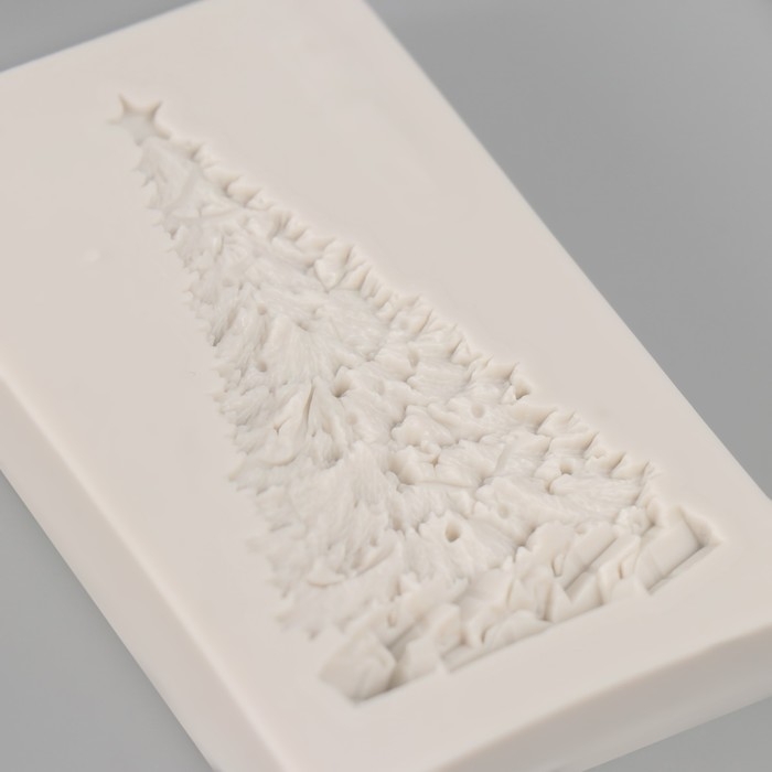 Молд силикон Молд силикон "Ёлочка с подарками" 8х5х0,8 см