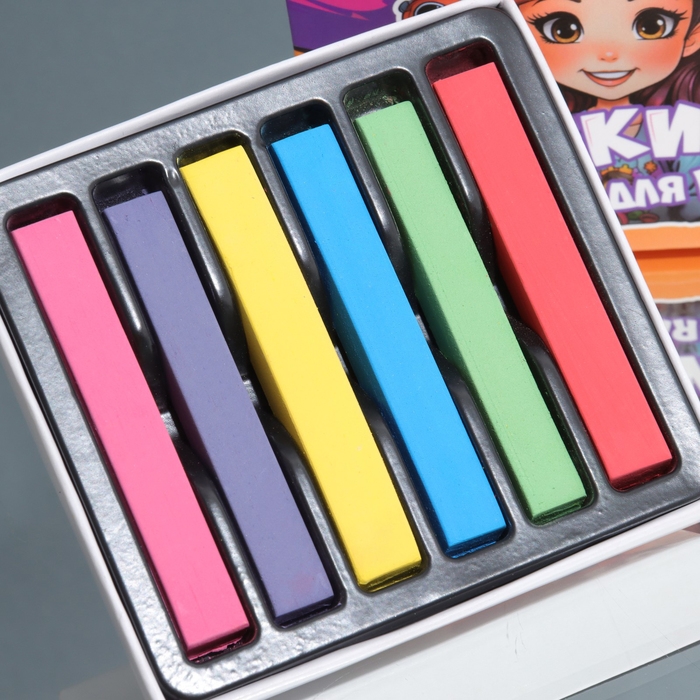 Мелки для волос, 6 шт Мелки для волос, 6 шт