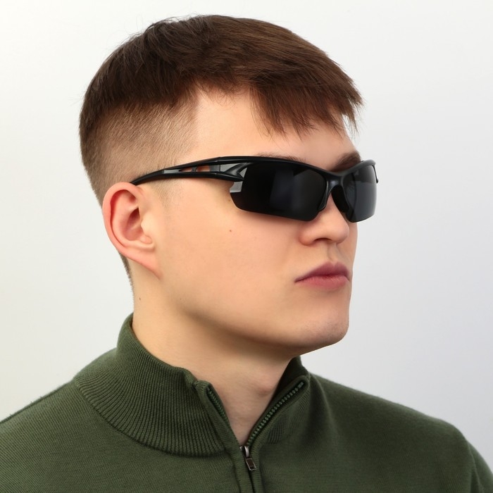 Очки рыбацкие, поляризационные «Крутой рыбак», цвет серый, 15, 4 х 4,3 см Очки рыбацкие, поляризационные «Крутой рыбак», цвет серый, 15, 4 х 4,3 см