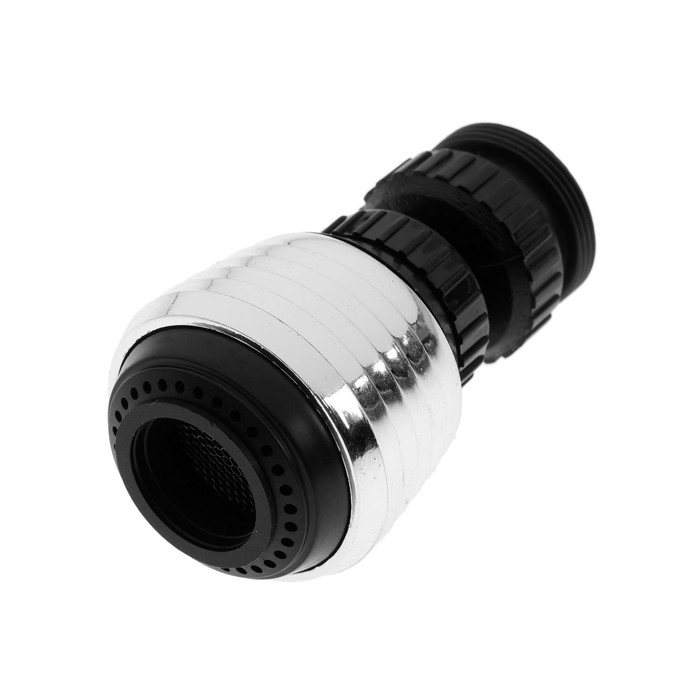 Аэратор ZEIN Z3598, поворотный, на шарнире, 2 режима, хром/черный Аэратор ZEIN Z3598, поворотный, на шарнире, 2 режима, хром/черный