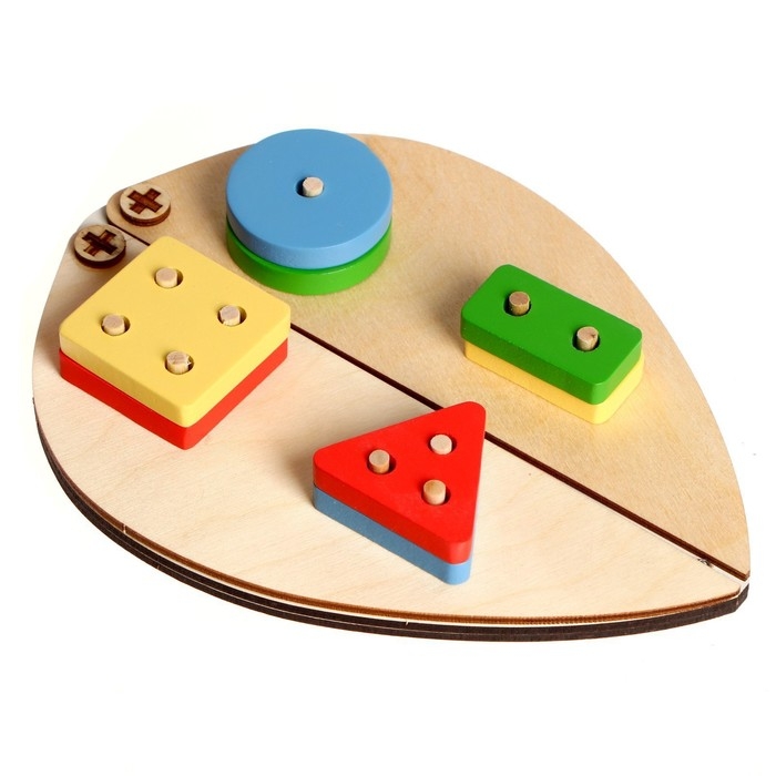 Логическая пирамидка сортер из дерева Логическая пирамидка сортер из дерева