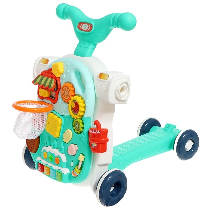 Столик-ходунки 4 в 1, звук, цвет голубой Столик-ходунки 4 в 1, звук, цвет голубой