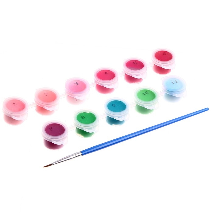 Картина по номерам на холсте с подрамником &laquo;Букет пионов&raquo;, 20 х 20 см