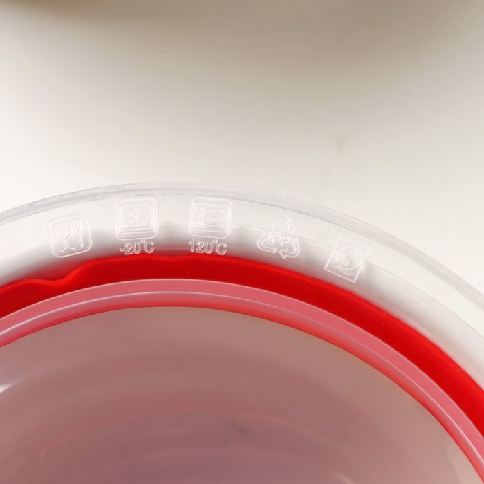 Набор салатников керамических с вакуумными крышками &laquo;Ирена&raquo;, 3 предмета: 300 мл, 600 мл, 900 мл