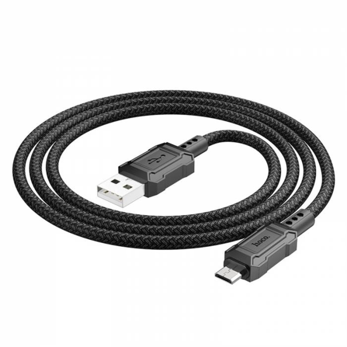 Кабель Hoco X94, Micro USB - USB, 2.4 А, 1 м, передача данных, ПВХ, чёрный Кабель Hoco X94, Micro USB - USB, 2.4 А, 1 м, передача данных, ПВХ, чёрный