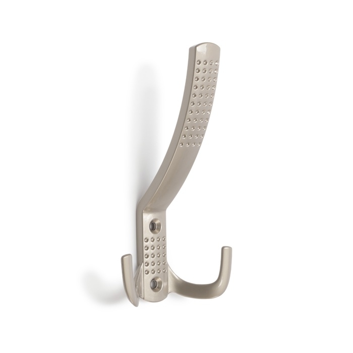 Крючок мебельный ТУНДРА TKT001, трехрожковый, сатиновый никель Крючок мебельный ТУНДРА TKT001, трехрожковый, сатиновый никель