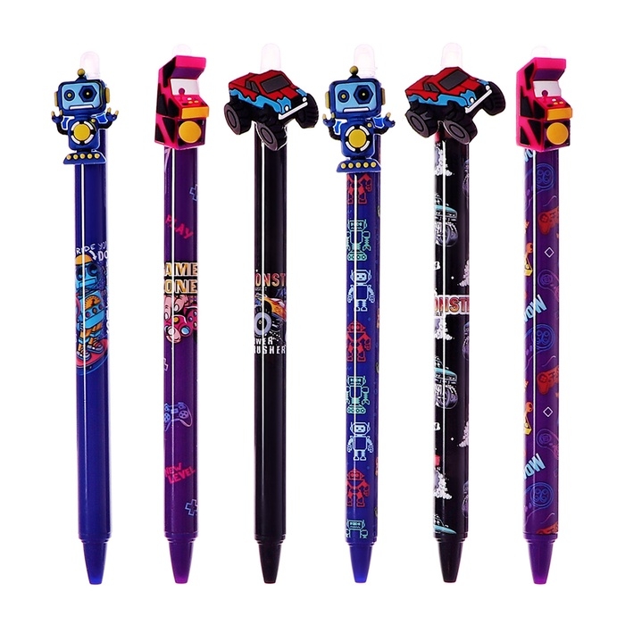 Ручка гелевая 0.5 мм, со стираемыми чернилами, синяя, штрихкод на штуке, МИКС Игрушки Ручка гелевая 0.5 мм, со стираемыми чернилами, синяя, штрихкод на штуке, МИКС Игрушки