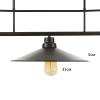 Люстра "Джозеф" 3x40W E27 черный 36x118x21,5 см BayerLux Люстра "Джозеф" 3x40W E27 черный 36x118x21,5 см BayerLux