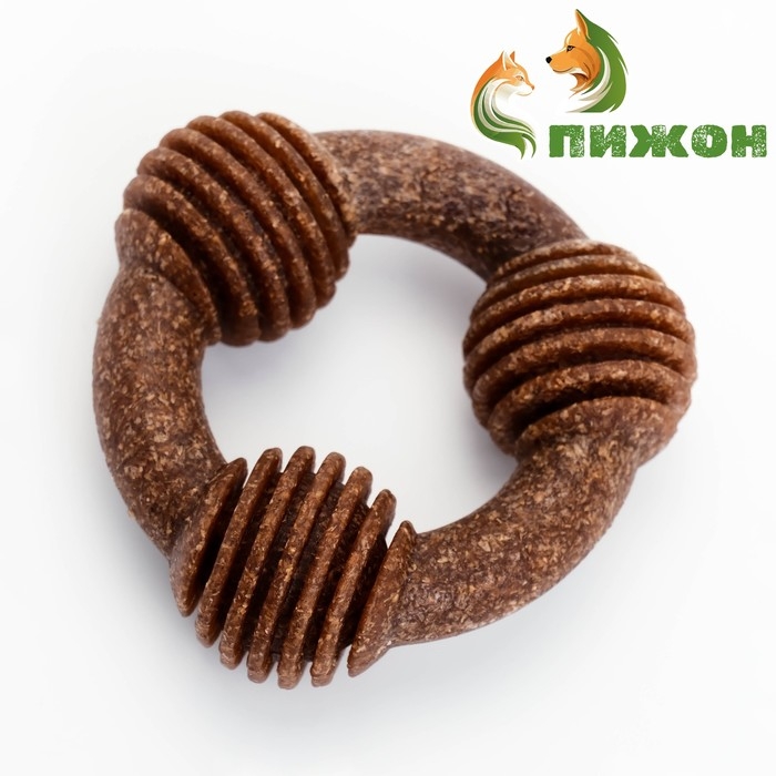 Игрушка для собак Игрушка для собак "Парад Планет", TPR+Бамбук, массажная,12 х 12