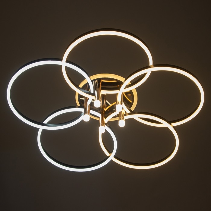 Светильник Светильник "Финди" 5xLED 250Вт черный 90х90х16 см BayerLux