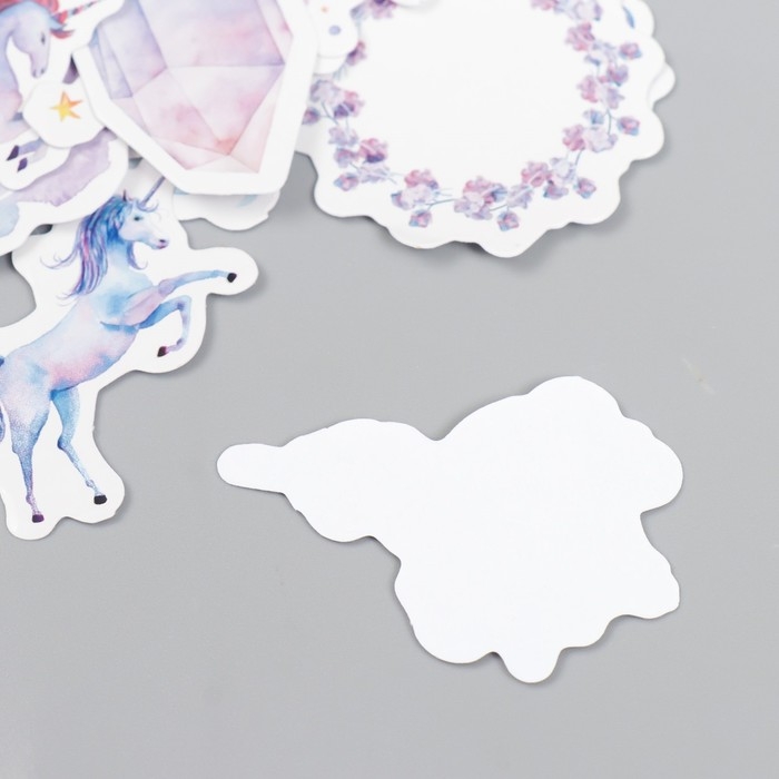 Наклейки для творчества "Радужные единороги" набор 45 шт 4,4х4,4х1,1 см