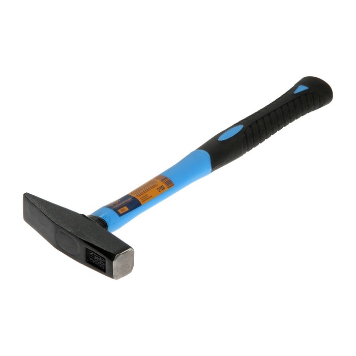 Молоток слесарный ТУНДРА, квадратный боек, фиберглассовая обрезиненная рукоятка, 300 г Молоток слесарный ТУНДРА, квадратный боек, фиберглассовая обрезиненная рукоятка, 300 г
