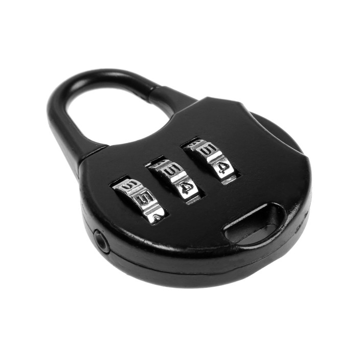 Замок навесной кодовый ТУНДРА ZK006, черный Замок навесной кодовый ТУНДРА ZK006, черный