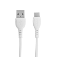 Кабель Borofone BX51, Type-C - USB, 3 А, 1 м, PVC оплётка, белый