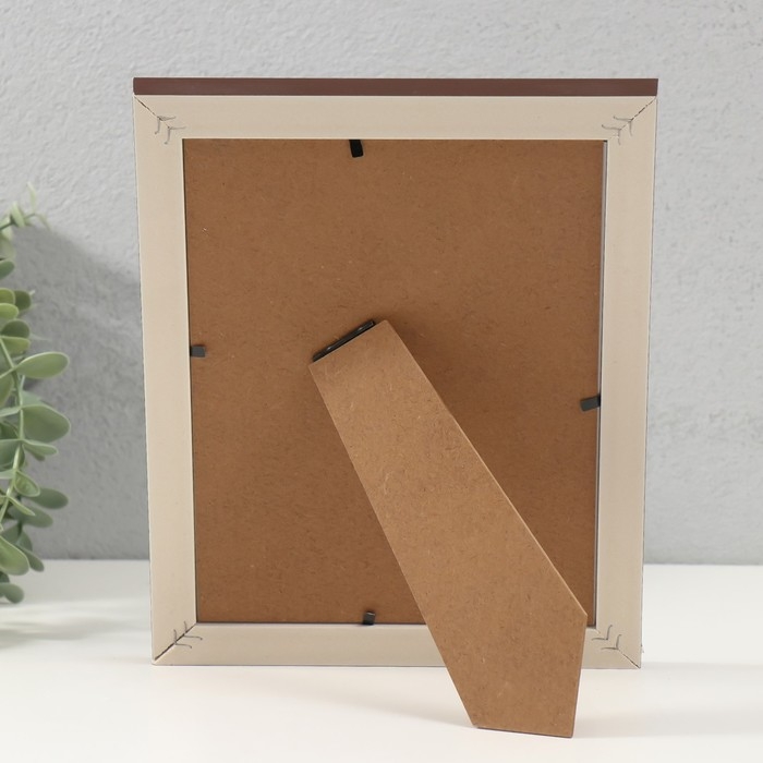 Фоторамка пластик 15х20 см Фоторамка пластик 15х20 см "Абстракция из линий на белом" кофе 1,5х18,6х23,6 см