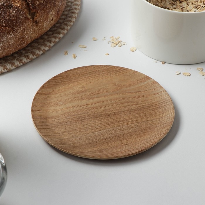 Блюдо для подачи Доляна «Заря», d=15 см, акация Блюдо для подачи Доляна «Заря», d=15 см, акация