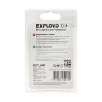 Карта памяти Exployd MicroSD, 16 Гб, SDHC, класс 10