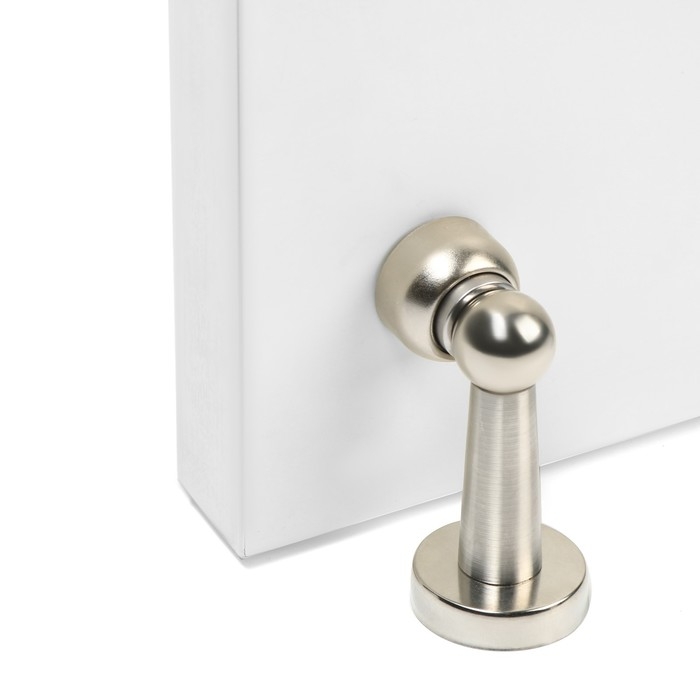 Упор дверной магнитный UM401SN, цвет никель Упор дверной магнитный UM401SN, цвет никель