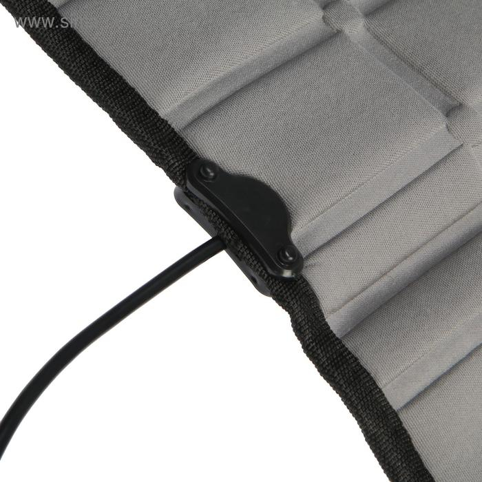 Накидка с подогревом TORSO, 12 В, регулятор, 95×50 см, провод 130 см, серый Накидка с подогревом TORSO, 12 В, регулятор, 95×50 см, провод 130 см, серый