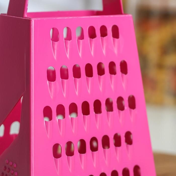 Тёрка четырёхгранная «Яркость цвета», 16 см, цвет МИКС Тёрка четырёхгранная «Яркость цвета», 16 см, цвет МИКС